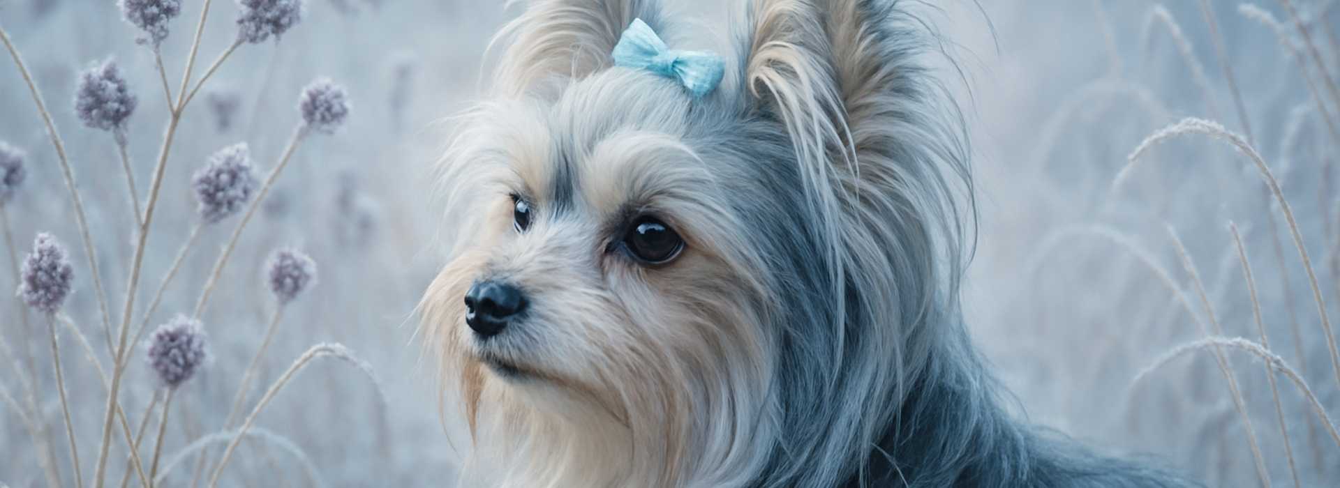 Kleiner Hund blickt ruhig in die Ferne – Symbol für Tierkommunikation mit einem verstorbenen Hund und liebevollen Abschied